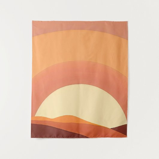BOHO MINIMALIST ZONSONDERGANG WANDKLEED (Voorkant)