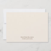 Boho Minimalistisch Beige Baby-Q BBQ Baby shower Kaart (Achterkant)