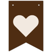 Boho minimalistisch beige welkom Baby shower Vlaggetjes (Tweede vlag)