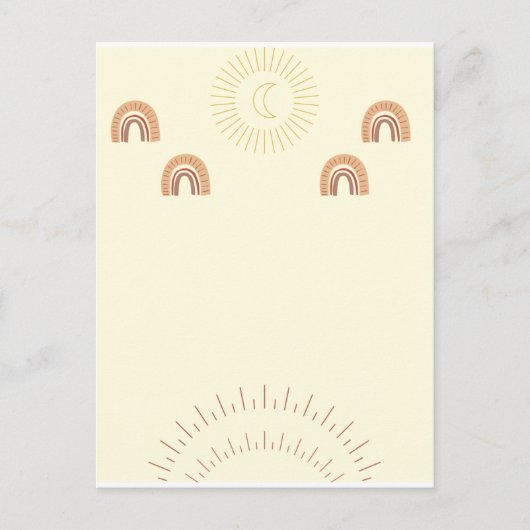 Boho minimalistisch Briefkaart (Voorkant)