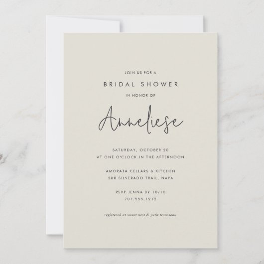 Boho minimalistisch handgeschreven script Vrijgeze Kaart (Voorkant)