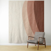 Boho Minimalistisch Natuurlijk Beige Steen Wandkleed (In situ)