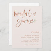 Boho minimalistisch Vrijgezellenfeest | Modern Bri Kaart (Voorkant / Achterkant)