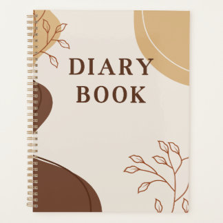 Boho-Minimalistische aardetinten & botanische lijn Planner