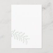 Boho minimalistische aardetinten bruiloft informatiekaartje (Achterkant)