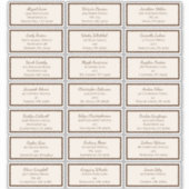 Boho minimalistische Baby shower gast Adresetikett Sticker (Voorkant)