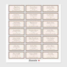 Boho minimalistische Baby shower gast Adresetikett Sticker