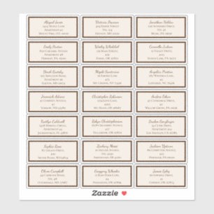 Boho minimalistische Baby shower gast Adresetikett Sticker