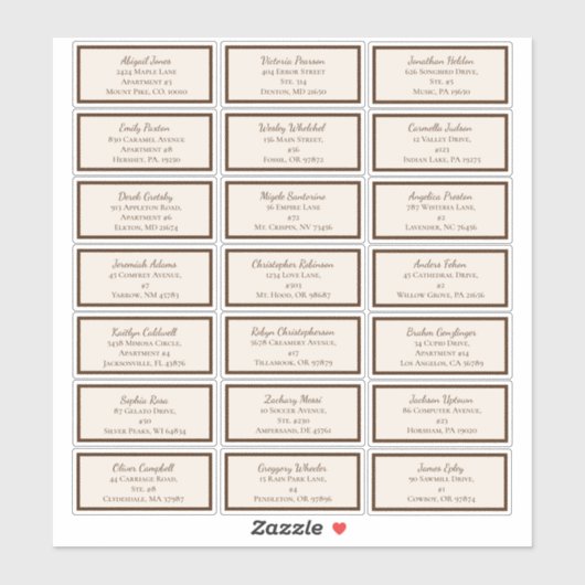 Boho minimalistische Baby shower gast Adresetikett Sticker (Vel)