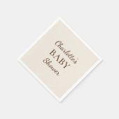 Boho minimalistische Baby showers servetten (Hoek)