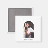 Boho-minimalistische boog | Foto van Merry en Marr Magneet (Voorkant / Achterkant)