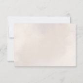 Boho minimalistische botanische bloemen bruiloft RSVP kaartje (Achterkant)