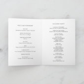 Boho Minimalistische Botanische Zwarte en Witte Hu Programma (Binnen)