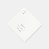 Boho minimalistische bruiloft cocktail servetten (Hoek)