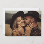 Boho minimalistische foto verbrand Sinaasappel blo Kaart (Achterkant)