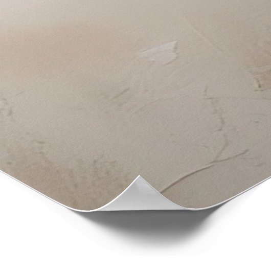 Boho Minimalistische Gedroogde Bloemen Kunstdruk Poster (Hoek)