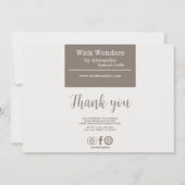 Boho minimalistische kaars maken bedankkaart (Voorkant)