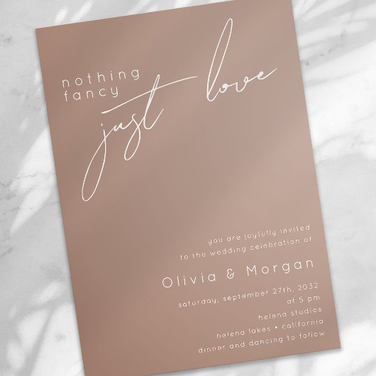 Boho minimalistische kalligrafie script bruiloft kaart