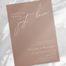 Boho minimalistische kalligrafie script bruiloft kaart