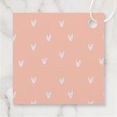 Boho minimalistische kinderkamer meisje Baby showe Bedankjes Labels (Achterkant)