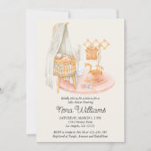 Boho minimalistische kinderkamer meisje Baby showe Kaart (Voorkant)