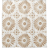 Boho Minimalistische Mandala Douchegordijn (Voorkant)