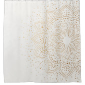 Boho Minimalistische Mandala Douchegordijn (Voorkant)