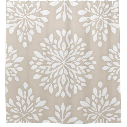 Boho Minimalistische Mandala Douchegordijn (Voorkant)