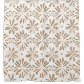 Boho Minimalistische Mandala Douchegordijn (Voorkant)
