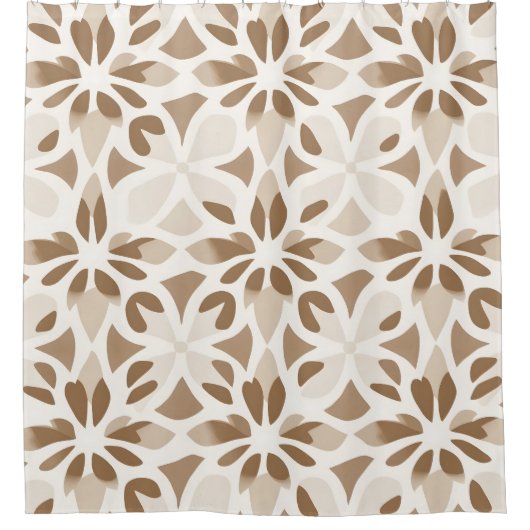 Boho Minimalistische Mandala Douchegordijn (Voorkant)