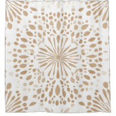 Boho Minimalistische Mandala Douchegordijn (Voorkant)