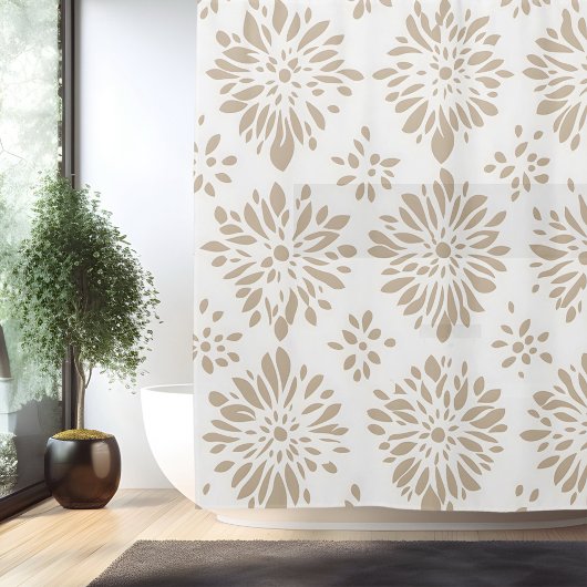 Boho Minimalistische Mandala Douchegordijn