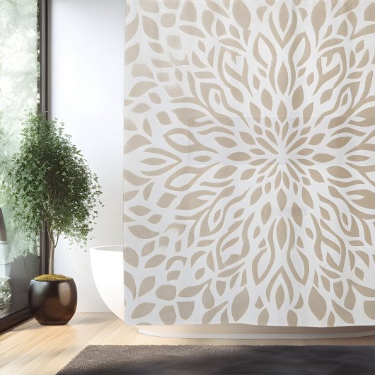 Boho Minimalistische Mandala Douchegordijn