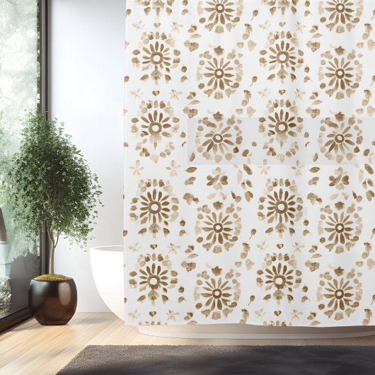 Boho Minimalistische Mandala Douchegordijn