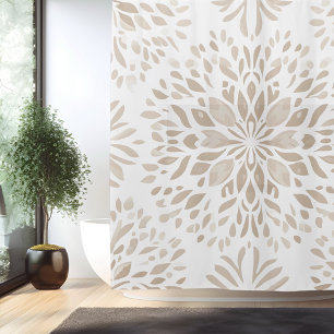 Boho Minimalistische Mandala Douchegordijn