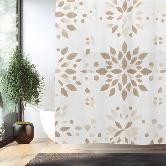 Boho Minimalistische Mandala Douchegordijn