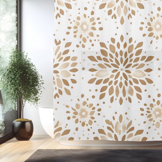 Boho Minimalistische Mandala Douchegordijn