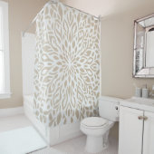 Boho Minimalistische Mandala Douchegordijn (In situ)