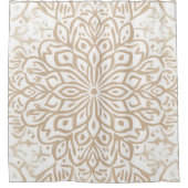 Boho Minimalistische Mandala Douchegordijn (Voorkant)