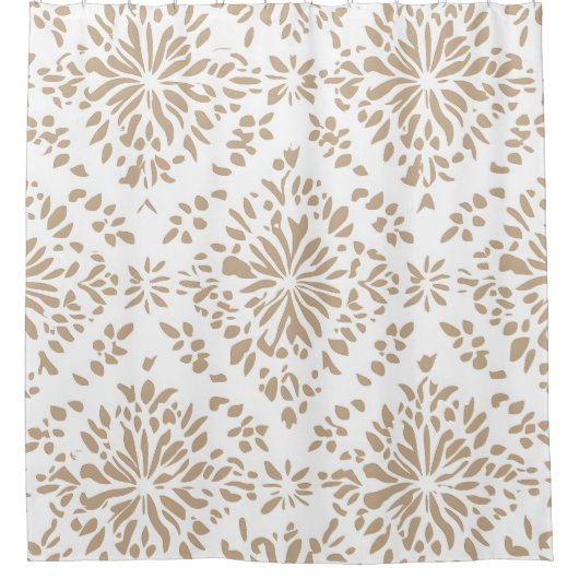 Boho Minimalistische Mandala Douchegordijn (Voorkant)