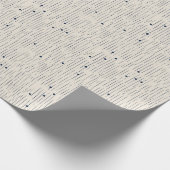 Boho minimalistische marine stippen en strepen ivo cadeaupapier (Hoek)