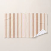 Boho Minimalistische Moderne Neutrale Strepen Beig Bad Handdoek (Handdoek)