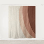 Boho minimalistische natuurlijke beige steen wandkleed (Voorkant)