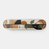 Boho Minimalistische Skateboard - Aardse Geometris (Horizontaal)