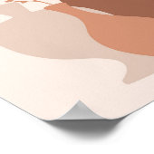 Boho minimalistische terracotta vazen met gedroogd poster (Hoek)