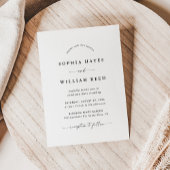 Boho Minimalistische Trouwdag Kaart