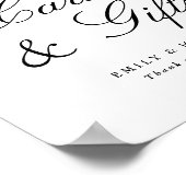 Boho Minimalistische Trouwkaarten & Cadeaus Bord Poster (Hoek)