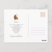 Boho minimalistische vazen bruiloft bedankt briefkaart (Achterkant)