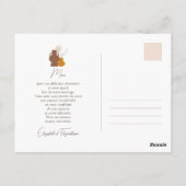 Boho minimalistische vazen bruiloft bedankt briefkaart (Achterkant)