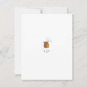 Boho minimalistische vazen Initialen bruiloft van Save The Date (Achterkant)